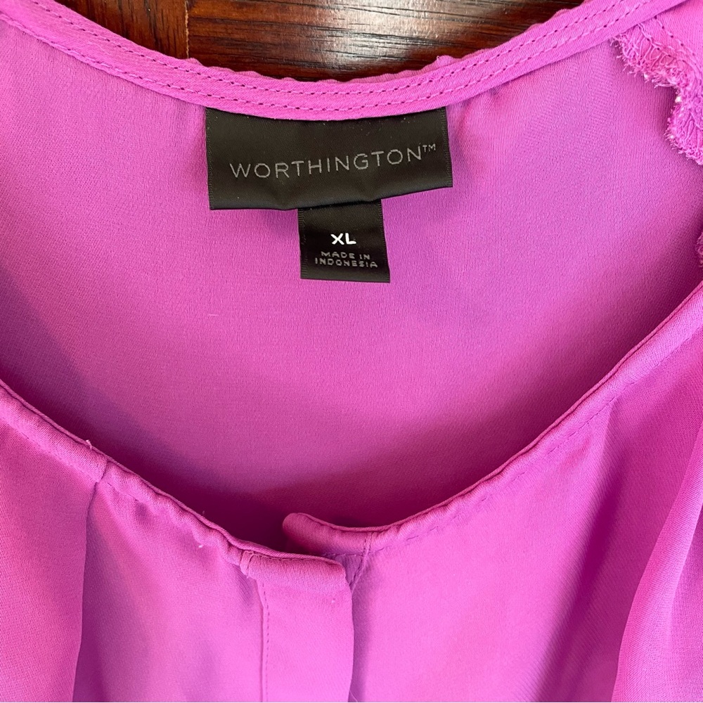 Pink Ruffled Sleeveless Top - Picture 3 of 3